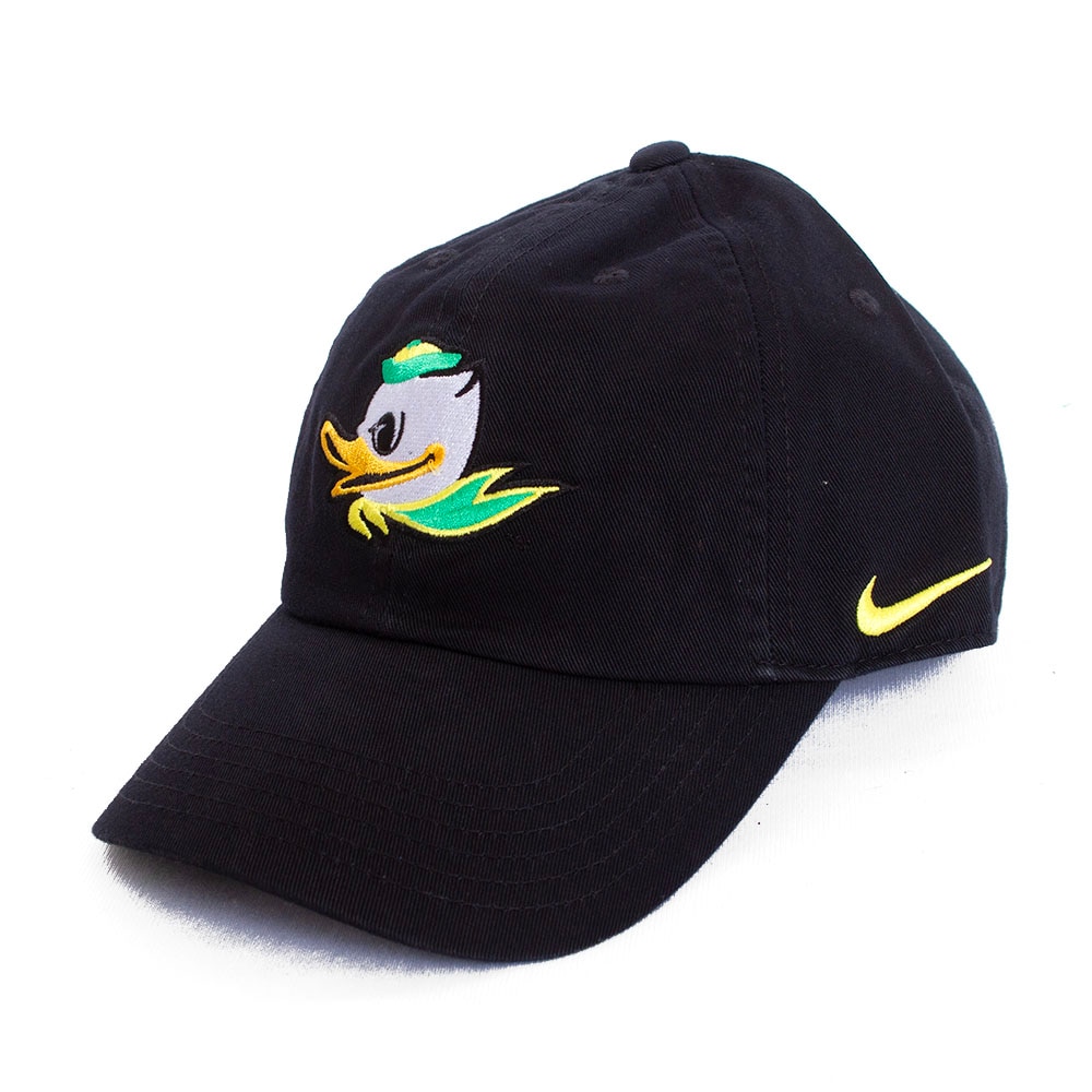 Fighting Duck, Nike, Black, Curved Bill, Cotton, Accessories, Youth, Twill, Adjustable, Hat, 859362